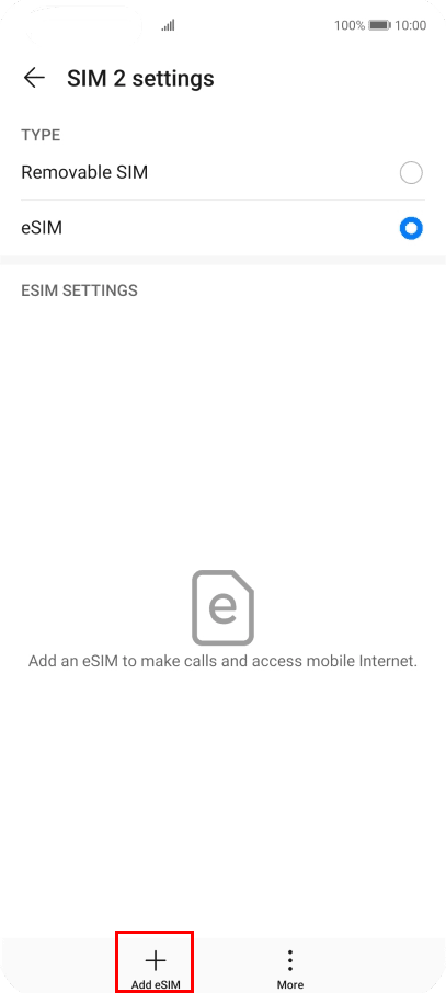 Huawei Add eSIM