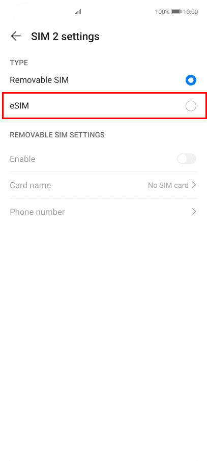 Huawei eSIM