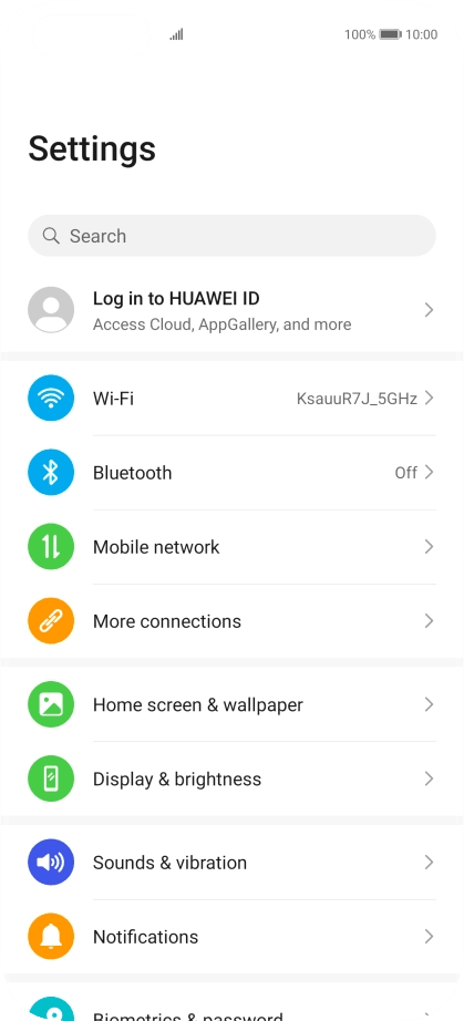 Huawei Settings App