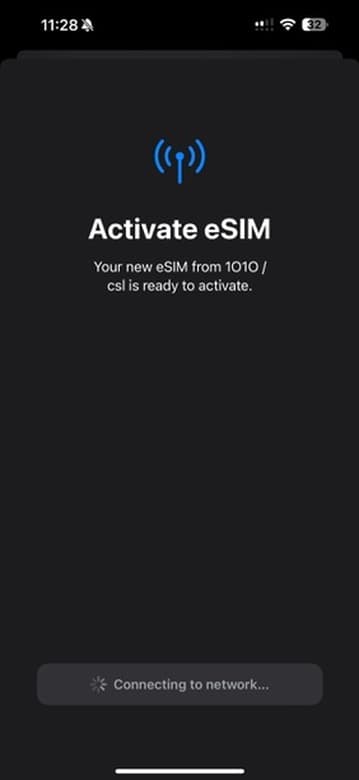 Activating eSIM
