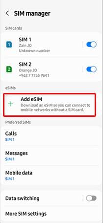 Samsung Add Mobile Plan