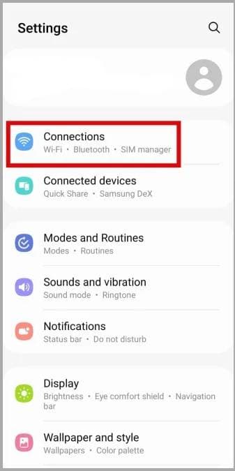 Samsung Settings App
